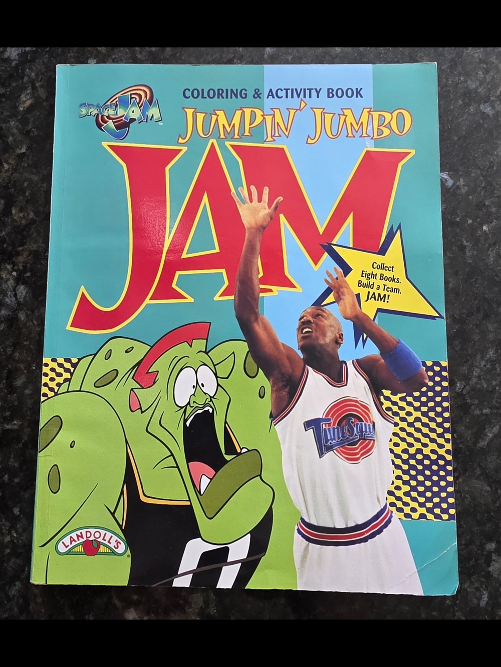 Jumpin' Jumbo Space JAM Coloring & Activity Book - Vintage Micheal Jordan UNUSED